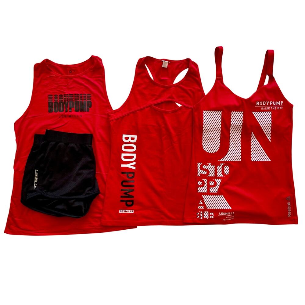 Les Mills BodyPump Tank Shorts Lot Small XS